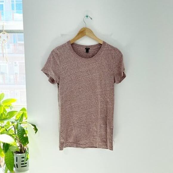 J. Crew Mauve Short Sleeve Tee Size Medium - Picture 1 of 6